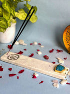 Guru Ji Agarbatti Stand - Handmade Marble & Agate