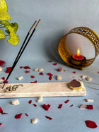 Ik Onkar Agarbatti Stand - Handmade Marble & Agate