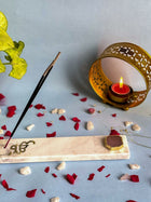 Ik Onkar Agarbatti Stand - Handmade Marble & Agate