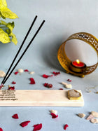 Namokar Mantra Agarbatti Stand - Handmade Marble & Agate