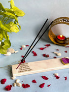 Namokar Mantra Agarbatti Stand - Handmade Marble & Agate