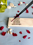 Namokar Mantra Agarbatti Stand - Handmade Marble & Agate