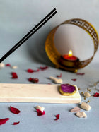OM Agarbatti Stand - Handmade Marble & Agate