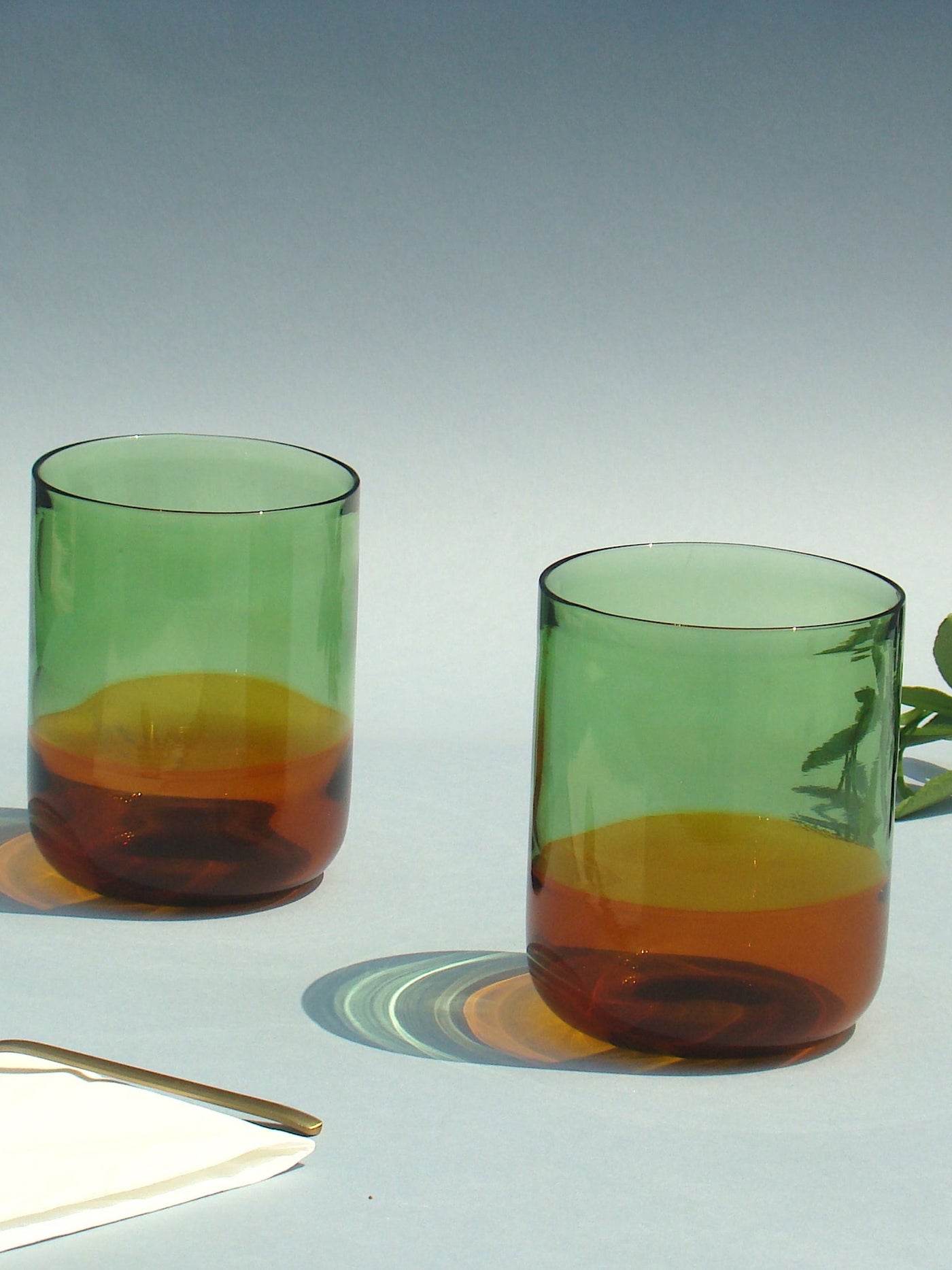 Handmade Tumbler Glass - Alchemy Series Green