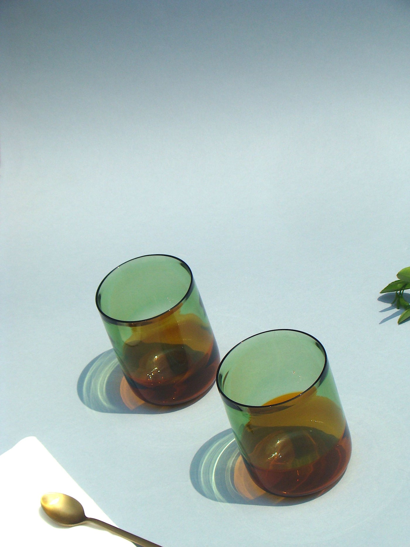 Handmade Tumbler Glass - Alchemy Series Green