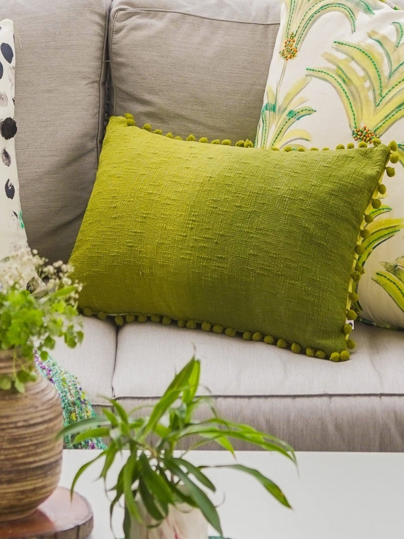 Cushion Cover - Harmony Lime Green