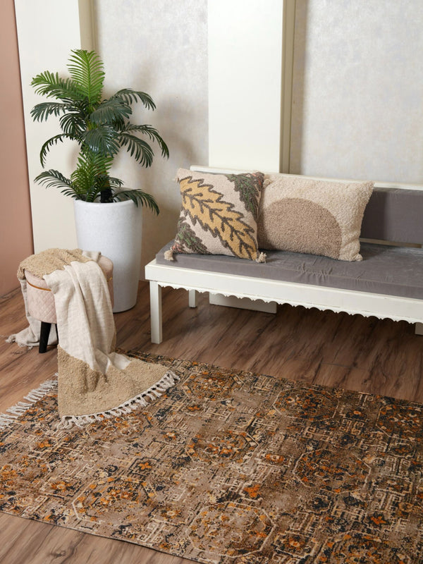 Printed Handloom Rug - Harmony Fusion