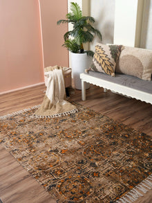 Printed Handloom Rug - Harmony Fusion