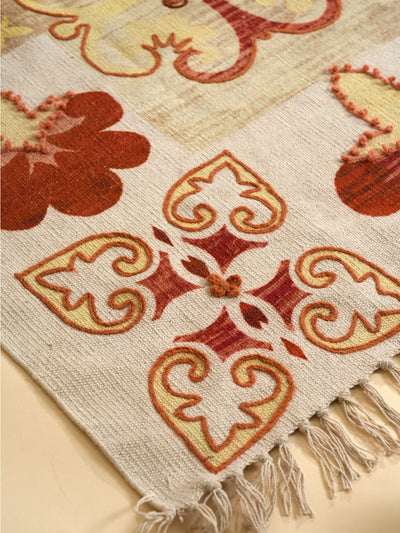 Harmony Hues Embroidered Rug