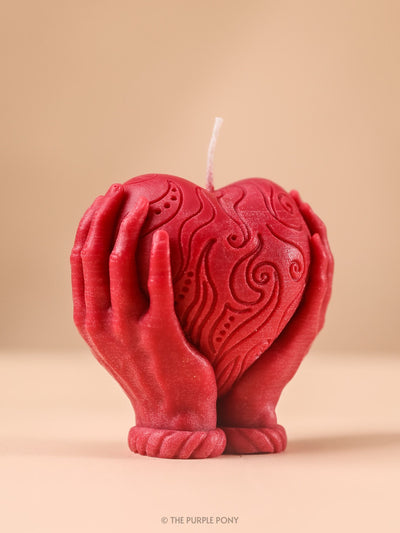 Heart in hands Soy Candle