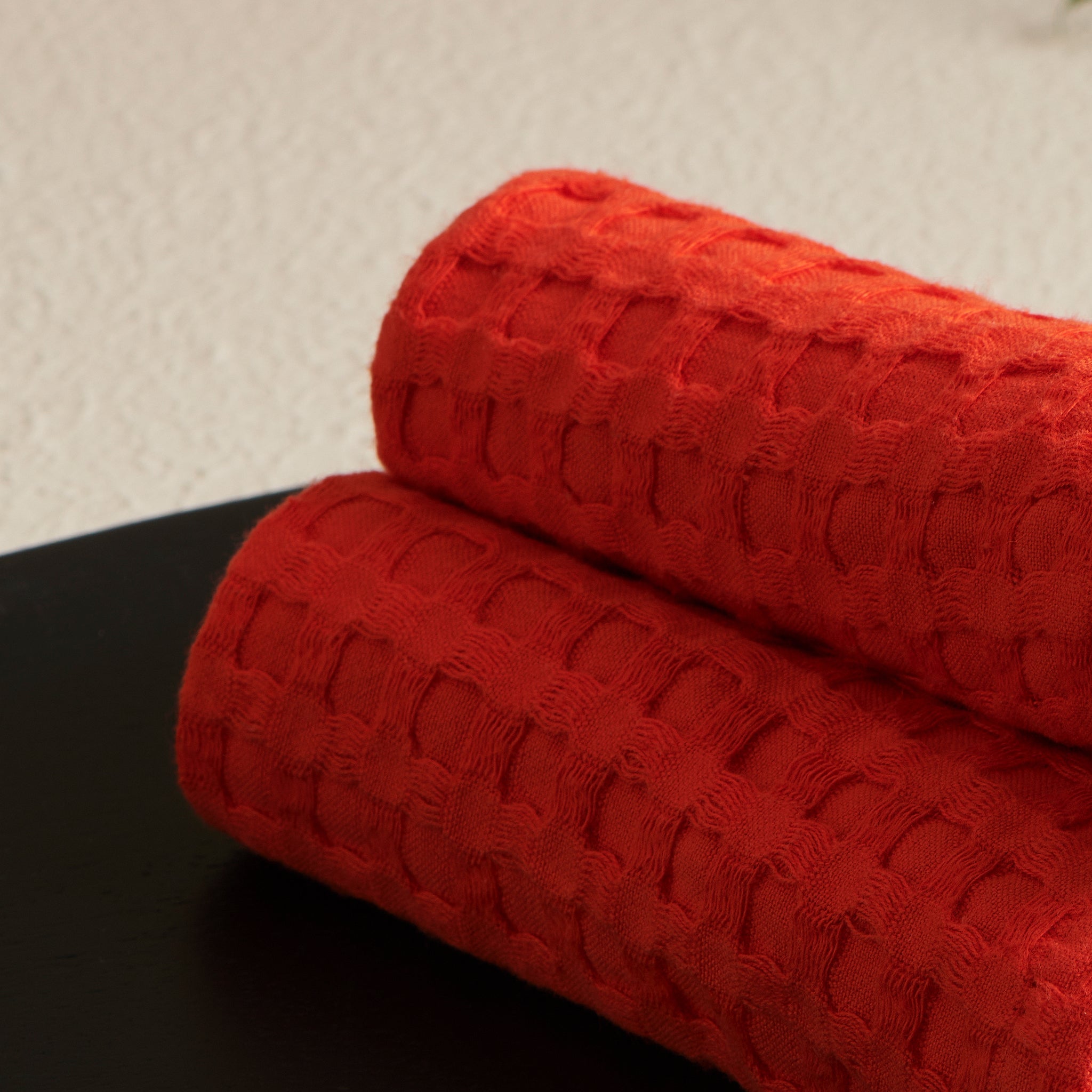 Heliconia | Cotton | Waffle | Face Towels - Set of 2