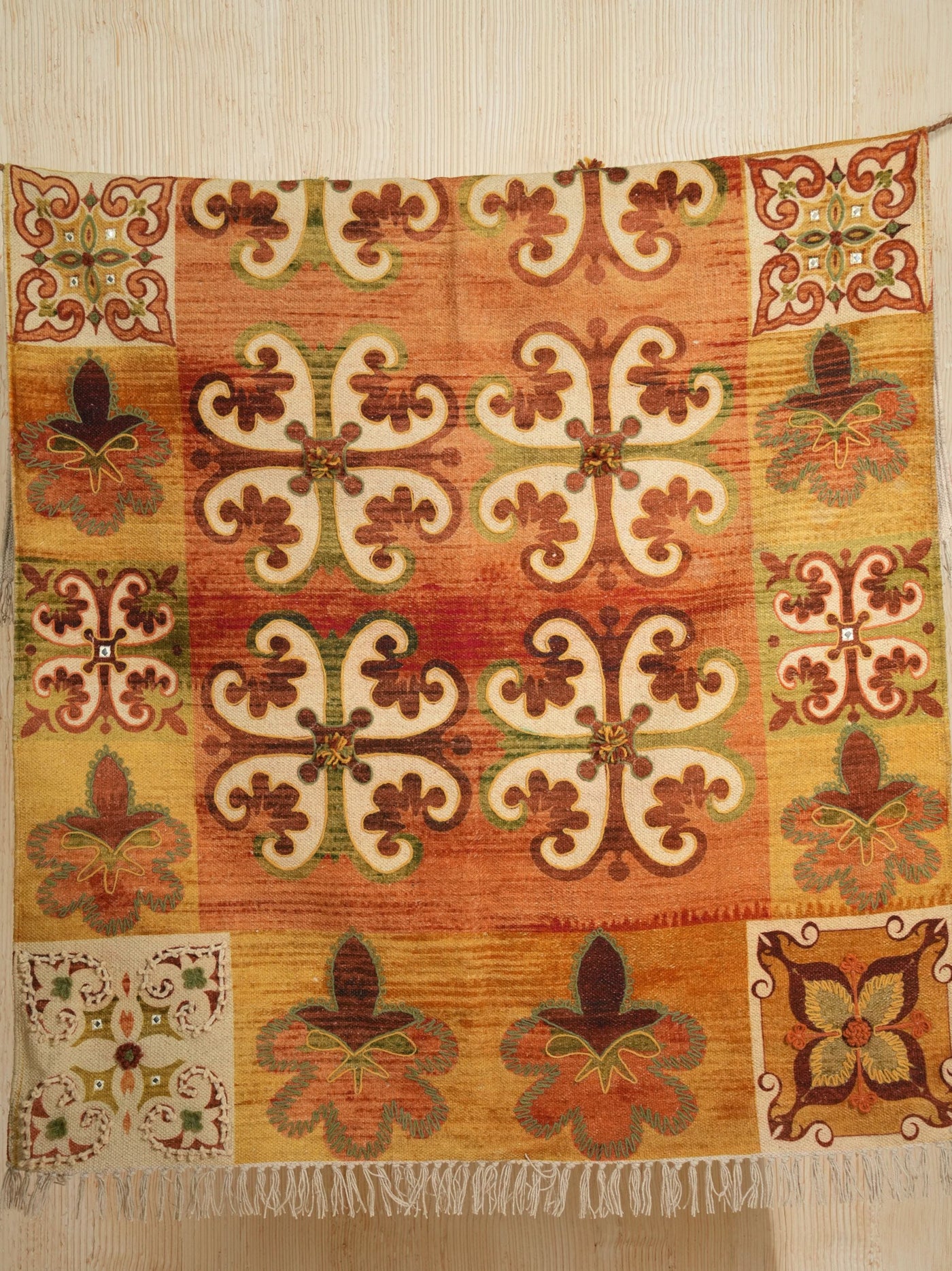 Heritage Mosaic Embroidered Rug