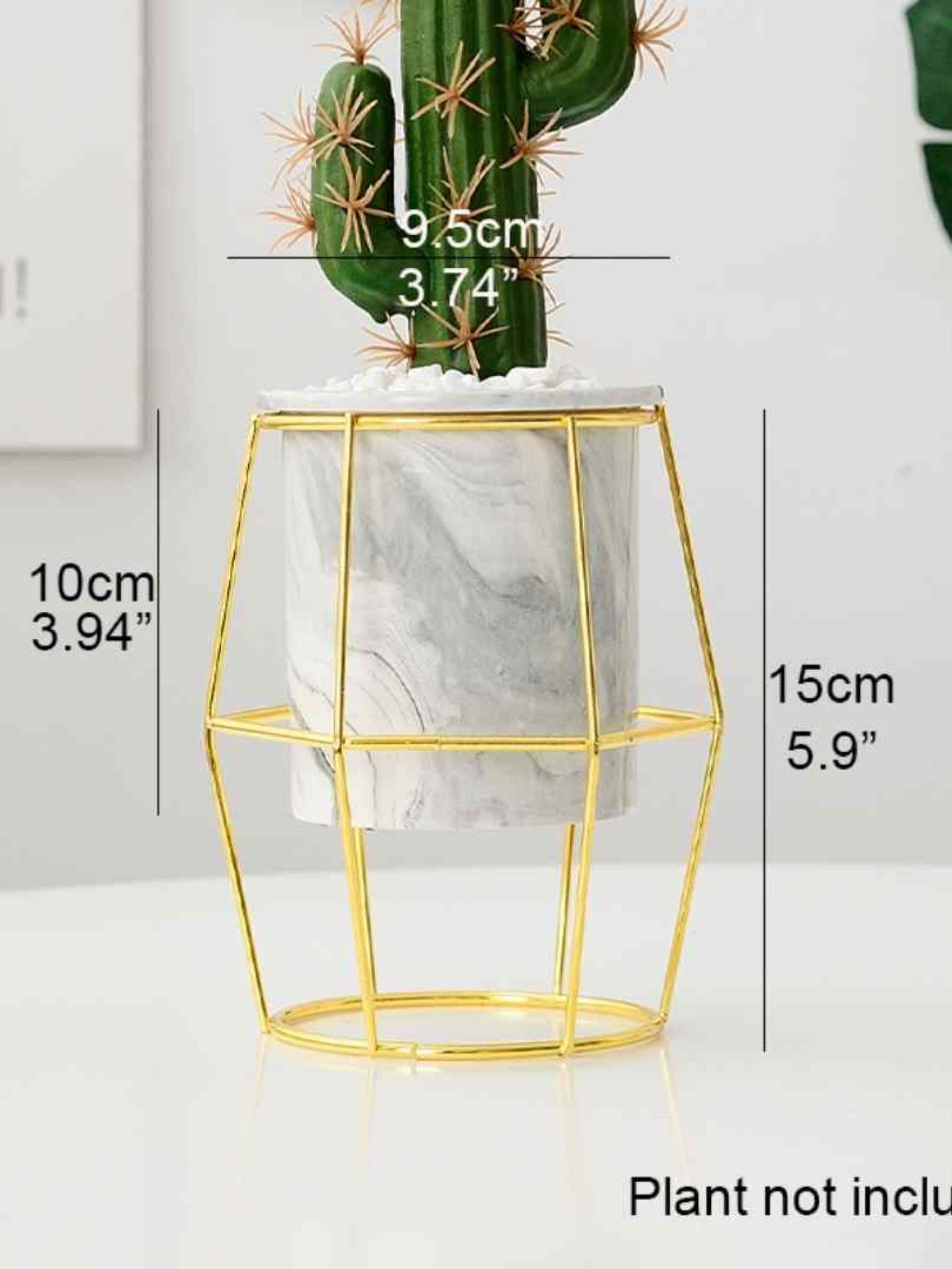 Hexagon Grey Planter