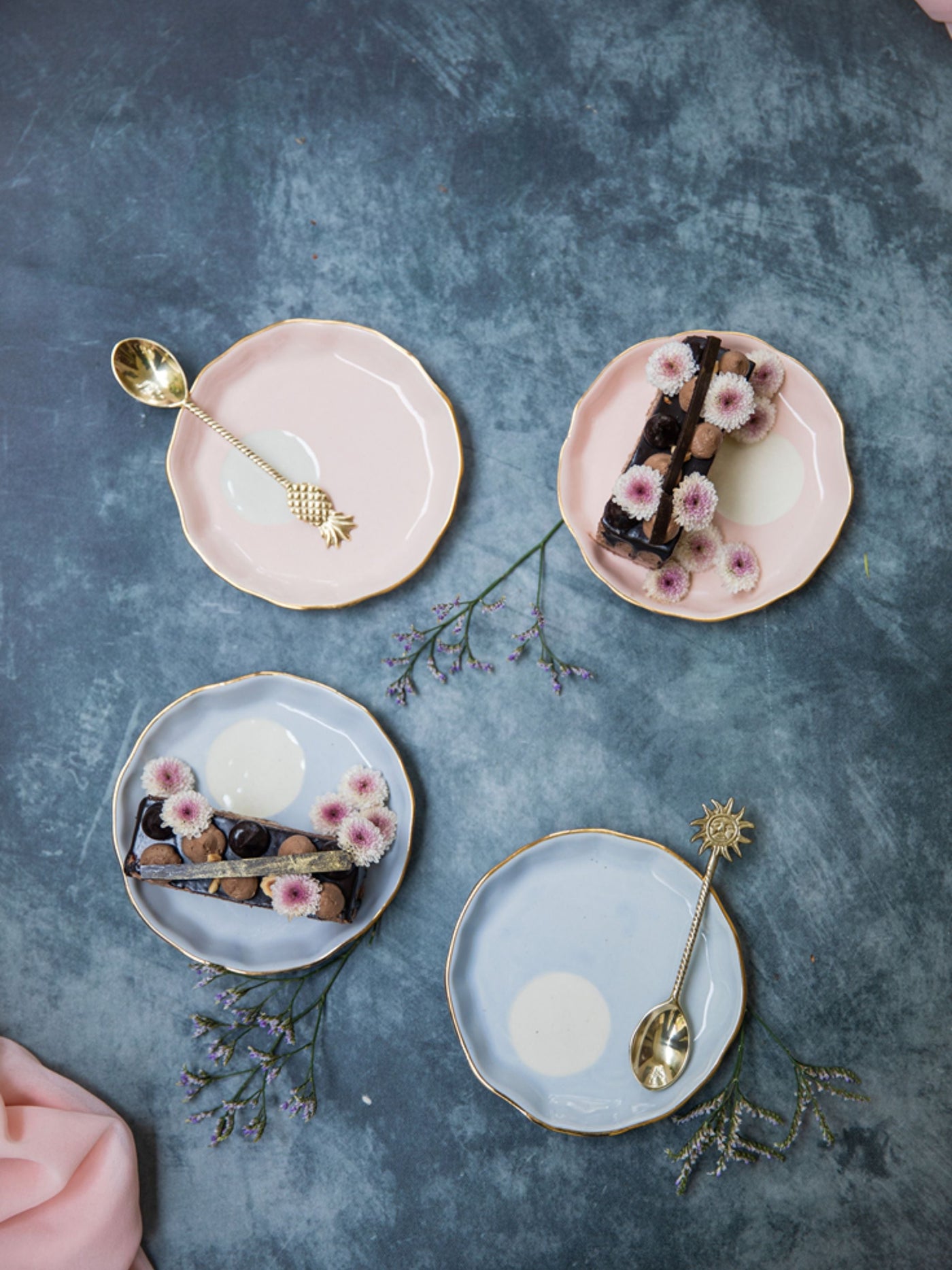 Him And Her Dotto Plates 6_ Set Of 4