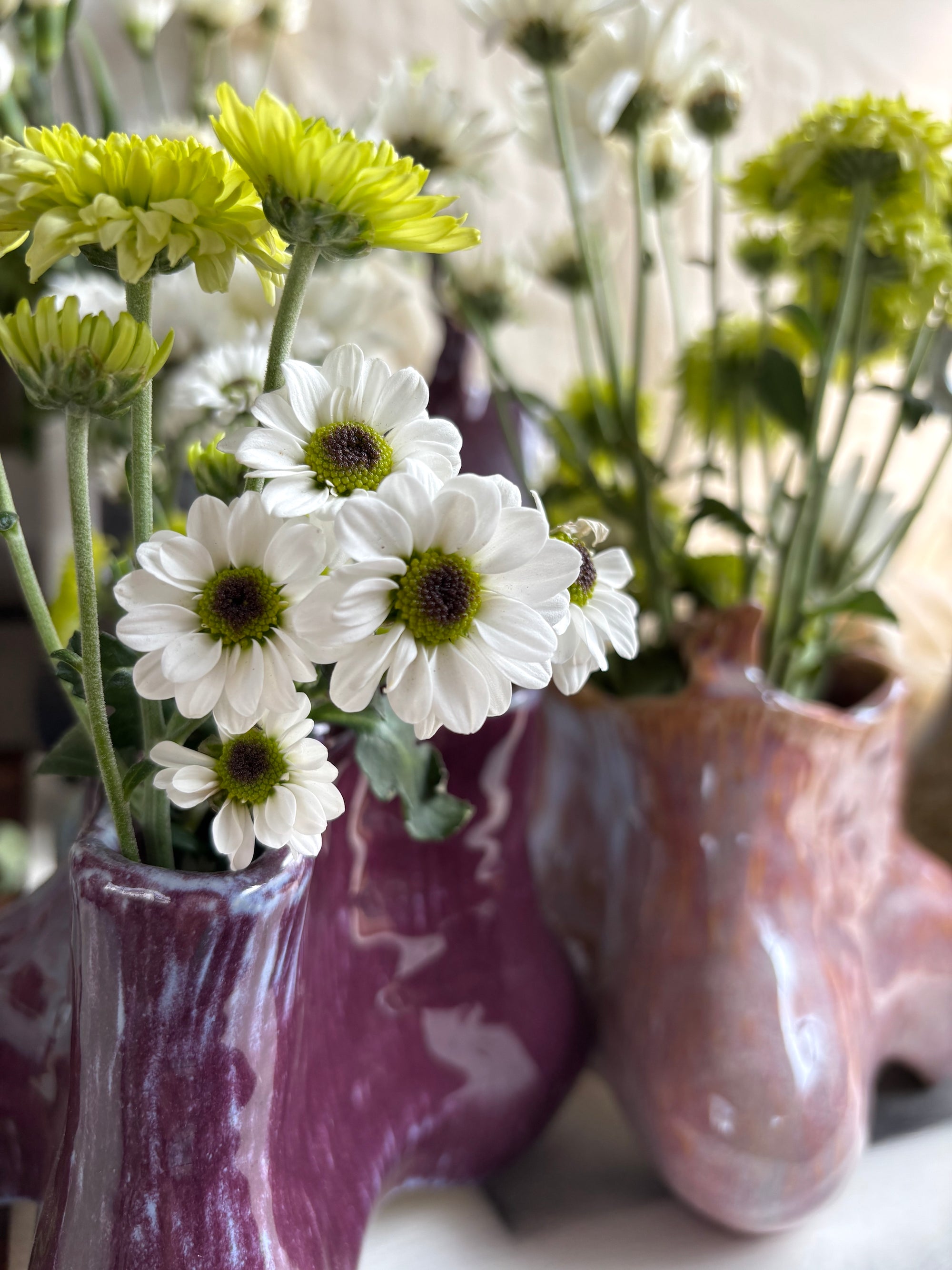 Hollow Ground Vase - Plum