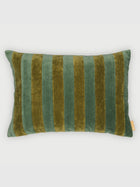 Holly Eucalyptus Velvet Stripe Cushion Cover