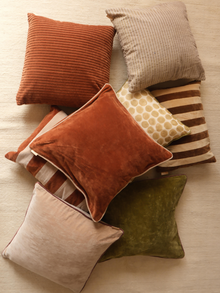 Glow Sandstone Velvet Cushion Cover