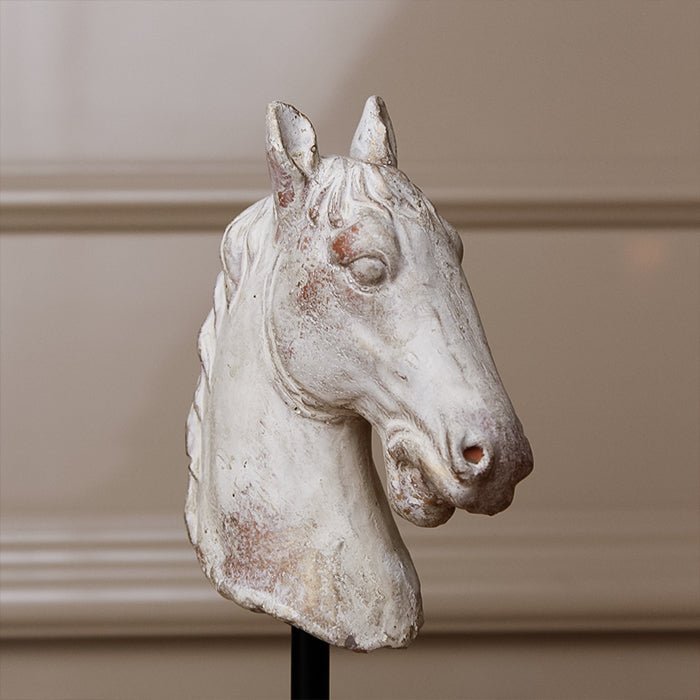 Horse Statue on Iron Base