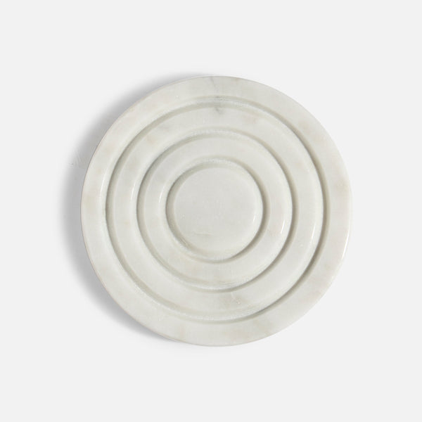 PARADISE -MARBLE IVORY COASTER SET