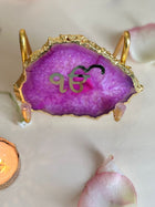 Ik Onkar Metal Holder with  Agate