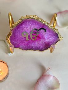 Ik Onkar Metal Holder with  Agate