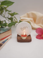 Marble & Wood -  Tea Light Holder
