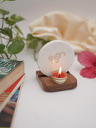 Marble & Wood -  Tea Light Holder