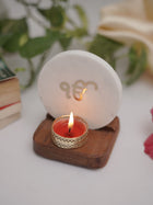 Marble & Wood -  Tea Light Holder