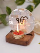 Mother of Pearl & Wood - Tea Light Holder