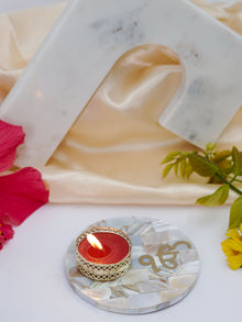 Mother of Pearl Tea Light Holder