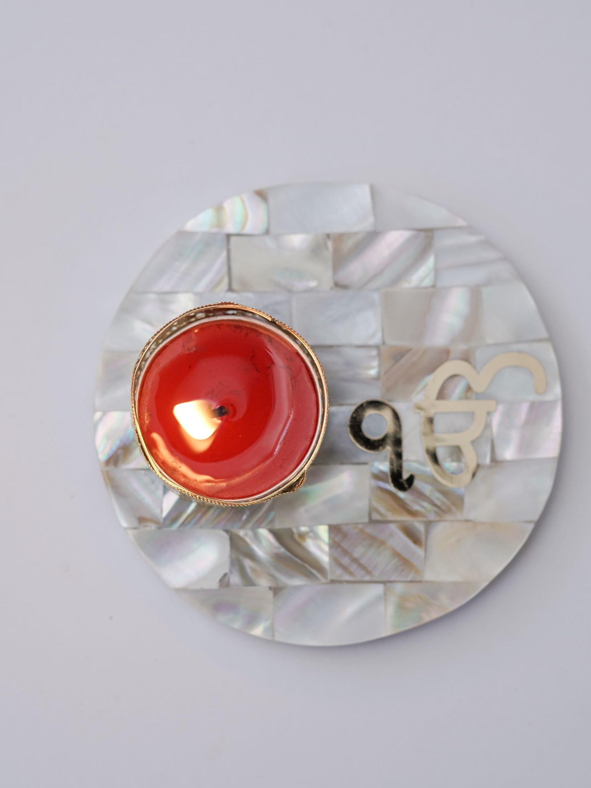 Mother of Pearl Tea Light Holder