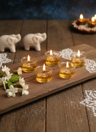 Nooré Glass diya set - set of 6