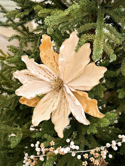 Magnolia Flower filler Gold And White - Set