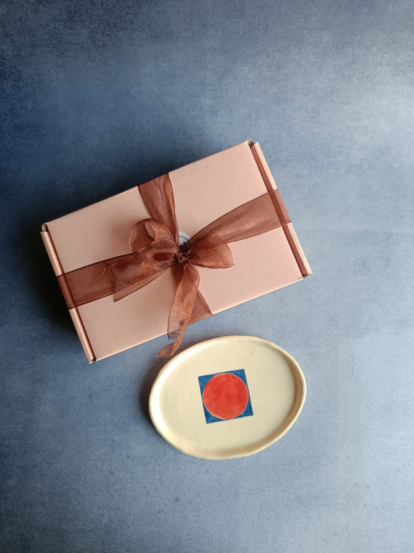 Red Moon Ceramic Tray – A Versatile Studio-Made Piece