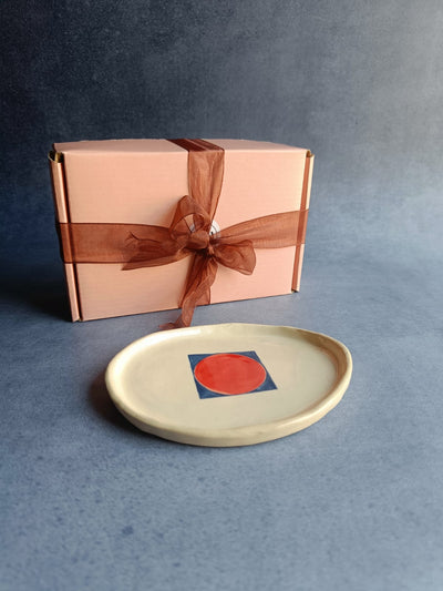 Red Moon Ceramic Tray – A Versatile Studio-Made Piece