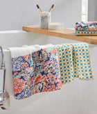 Nature Nectar Blue Hand Towel | Set Of 2