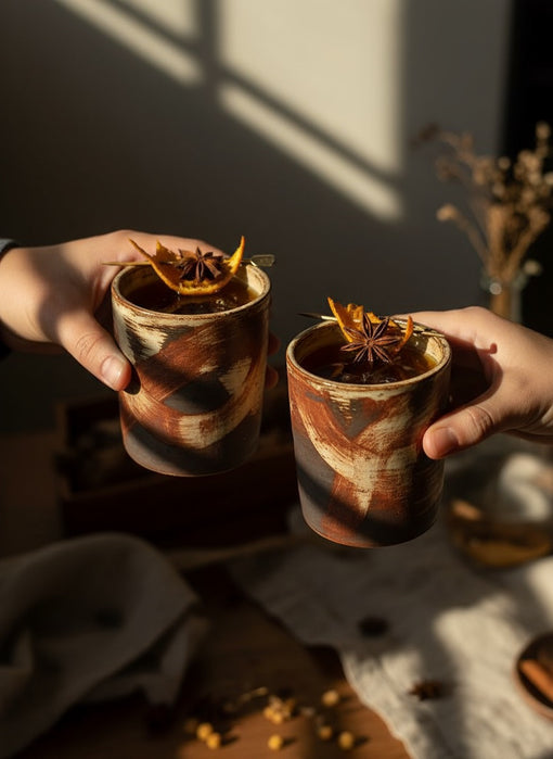 Fired earth kulladh - Set of 2 Small