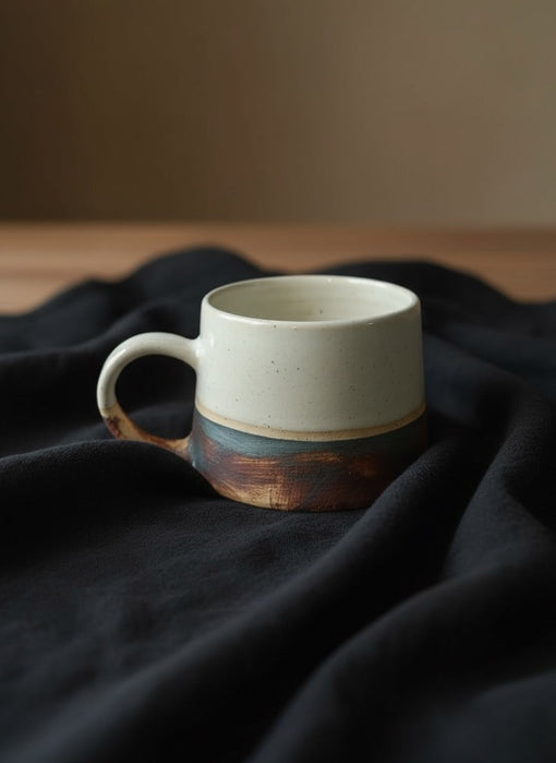 Fired earth Tea cup - set of 2