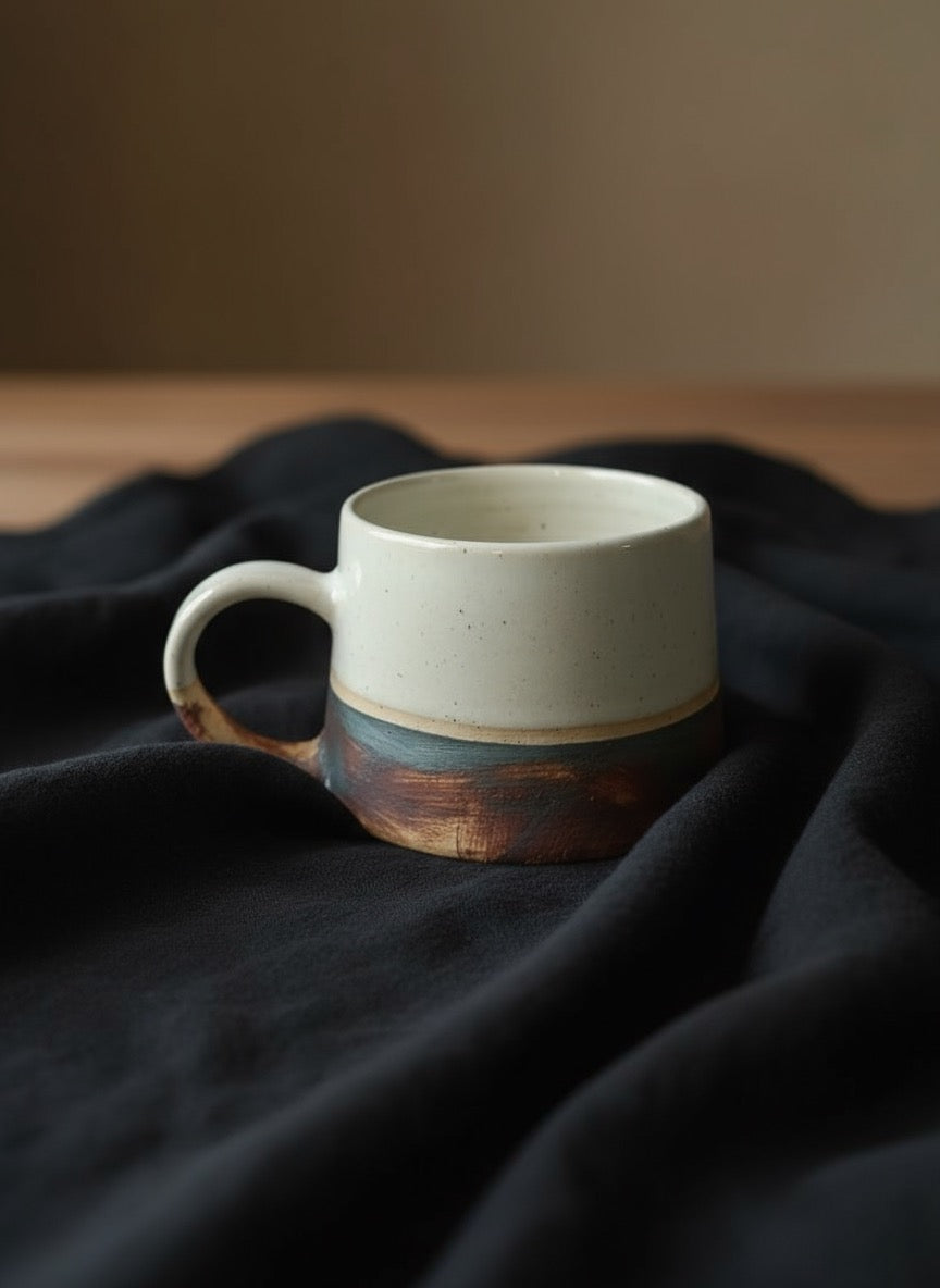 Fired earth Tea cup - set of 2