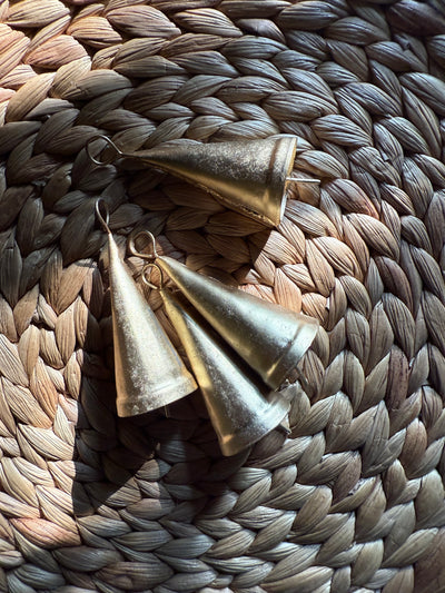 Antique Gold Christmas Bells Set of 10