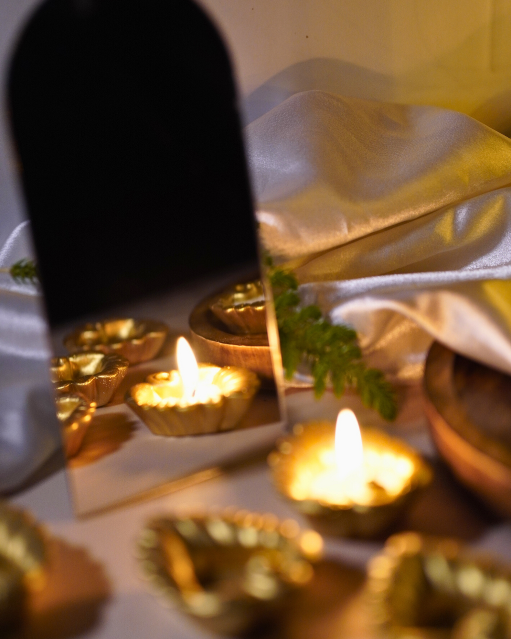 Concrete Peacock Diya