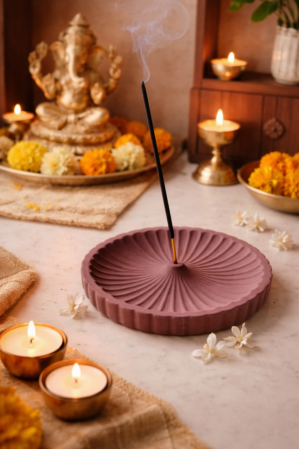 Luna Ripple Incense Holder