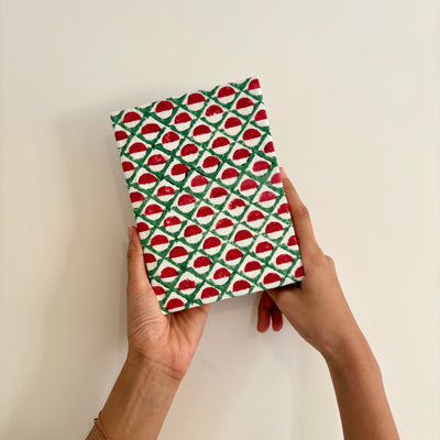 Handcrafted Sustainable A5 Diary Journal Notebook l Handmade Paper l Mosaic