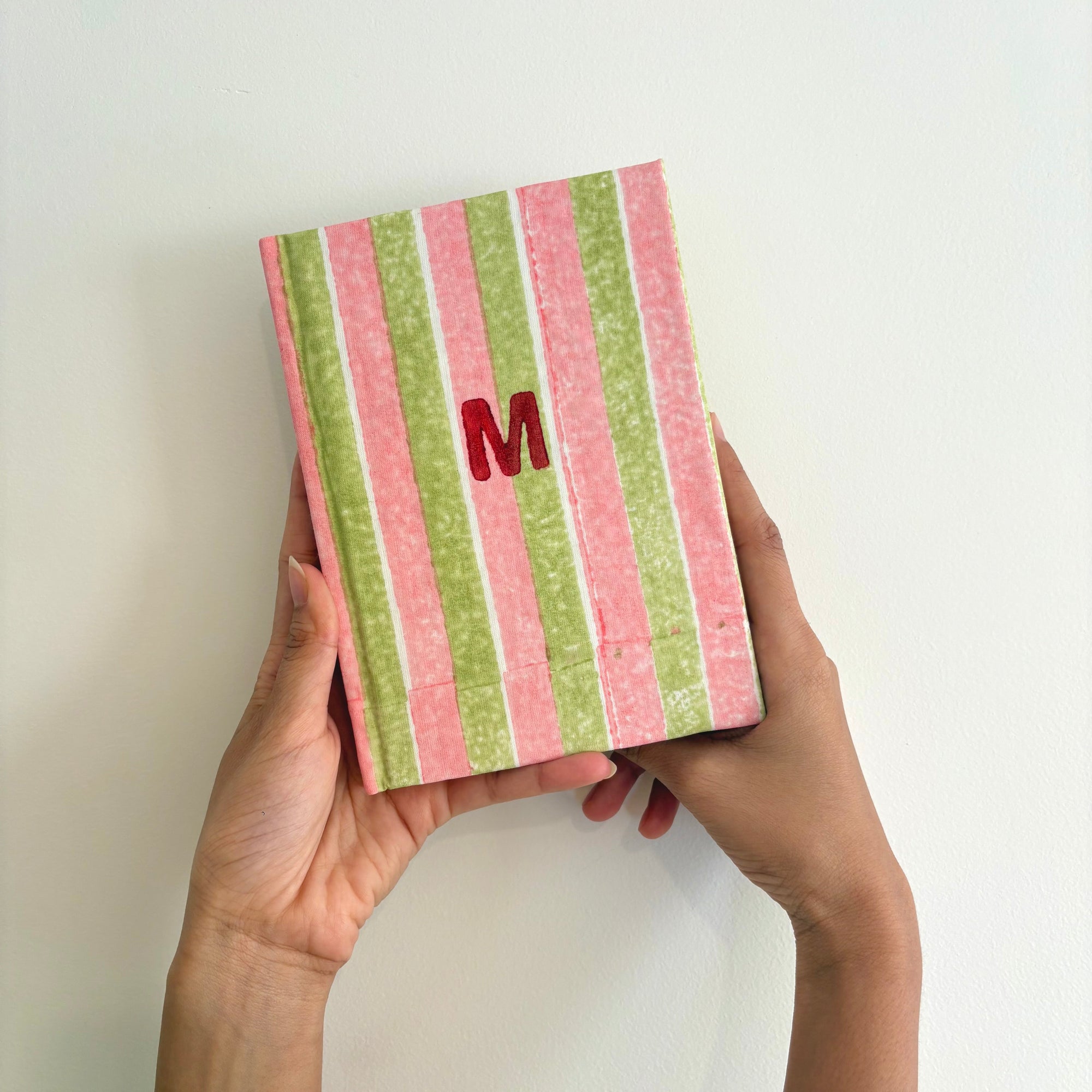 Handcrafted Customised A5 Diary Journal Notebook l Handmade Paper l Your Letter Candy