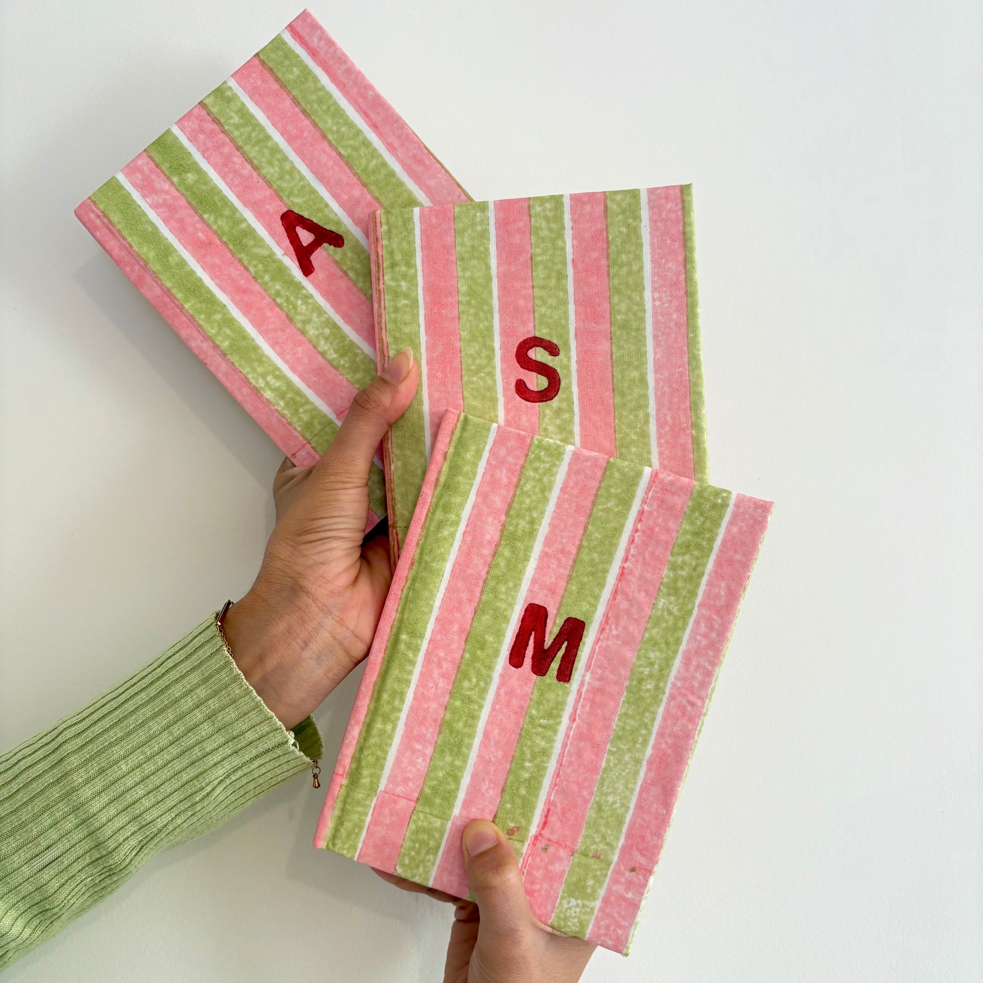 Handcrafted Customised A5 Diary Journal Notebook l Handmade Paper l Your Letter Candy