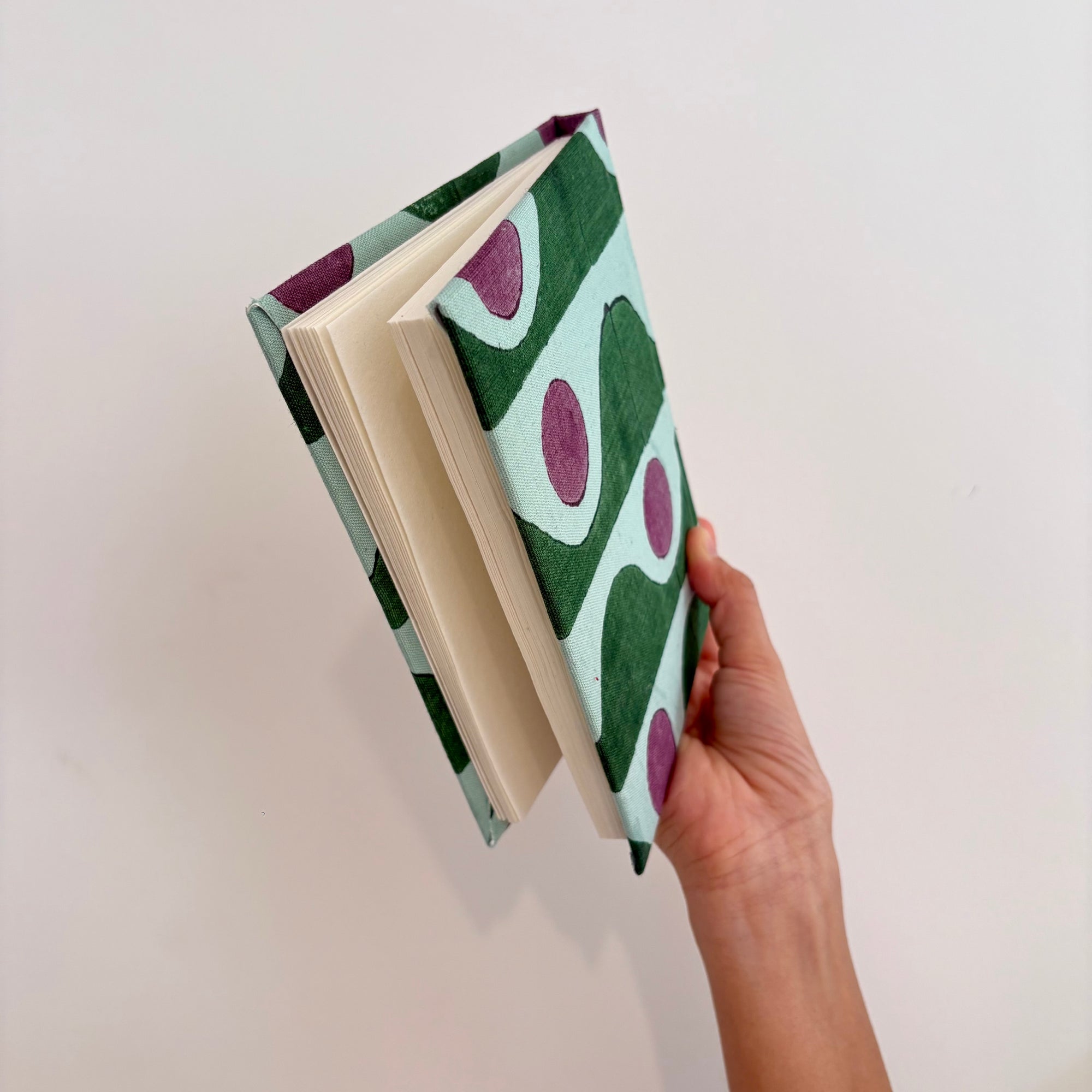 Handcrafted Sustainable A5 Diary Journal Notebook l Handmade Paper l Tide Dot