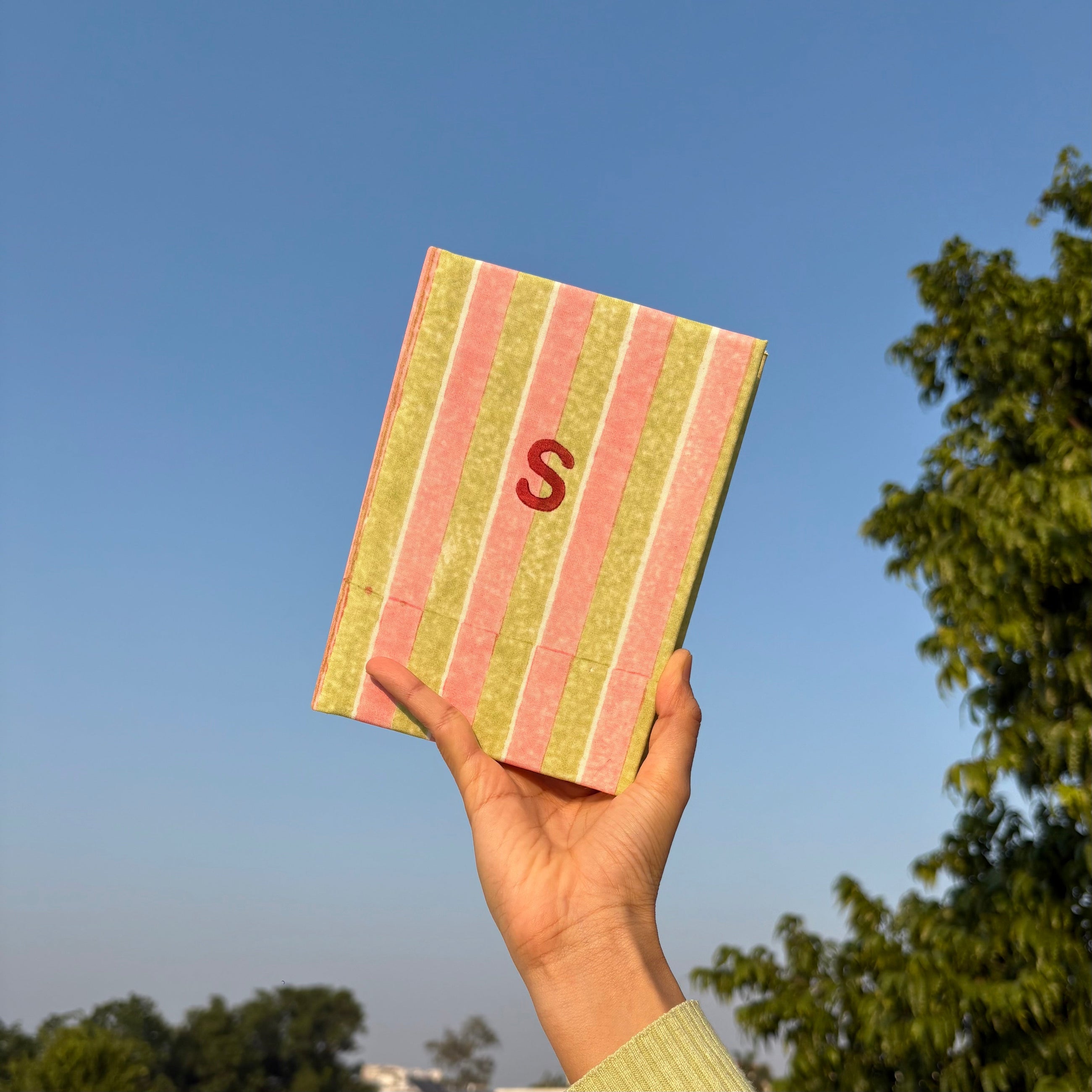 Handcrafted Customised A5 Diary Journal Notebook l Handmade Paper l Your Letter Candy