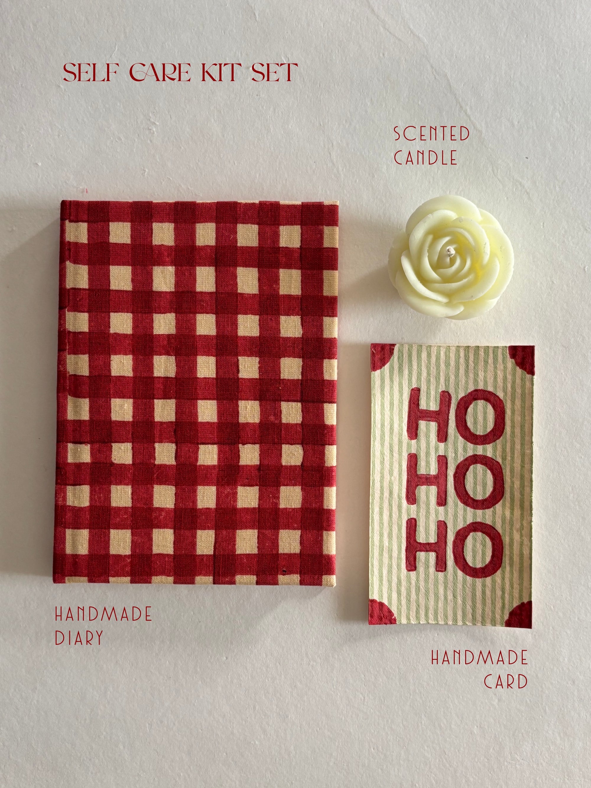 Red Checks Christmas Hamper - Festive Lifestyle Gift Box