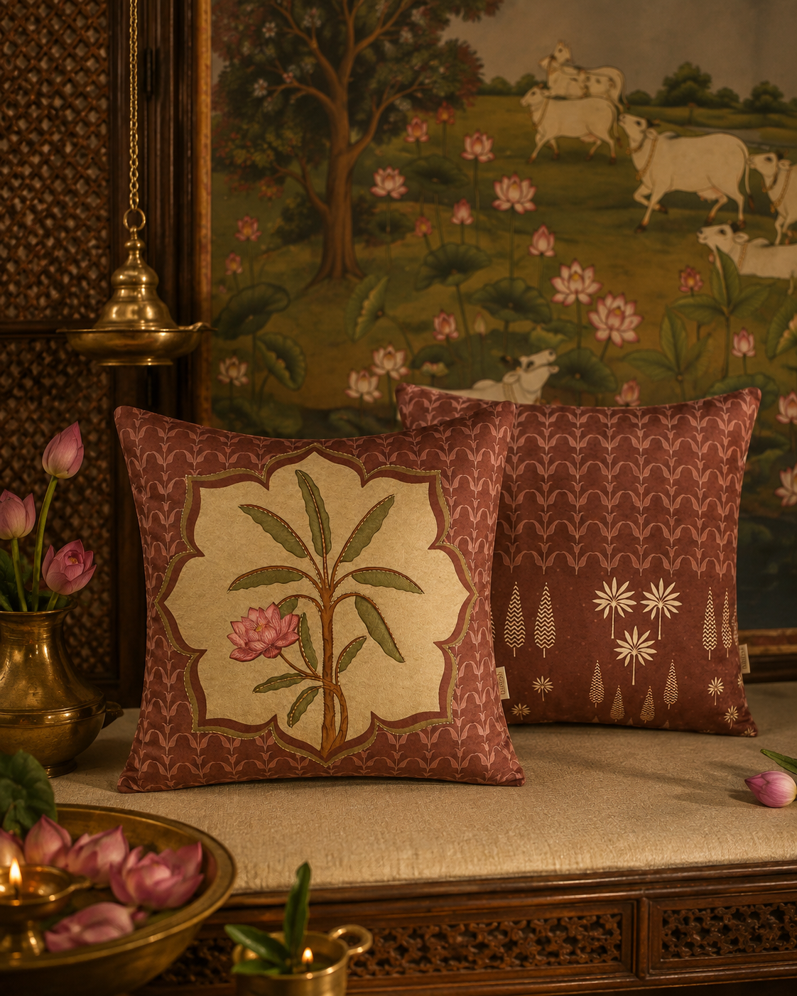 MALHAAR MAHOGANY CUSHION