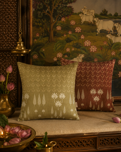 SAAJH MOSS GREEN CUSHION